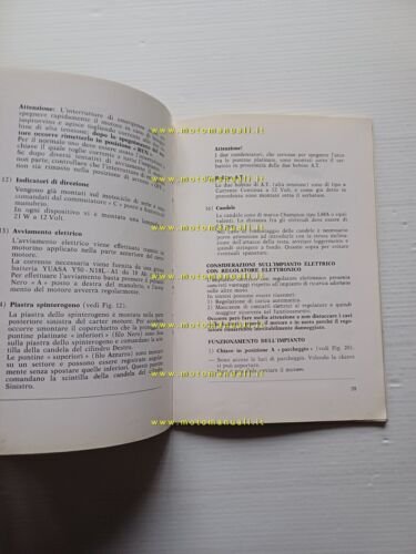 Ducati 350 - 500 GTV 1977 manuale uso manutenzione originale …