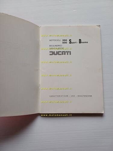 Ducati 350 - 500 Sport Desmo 1977 manuale uso moto …