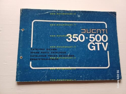 Ducati 350-500 GTV catalogo ricambi originale spare parts catalogue