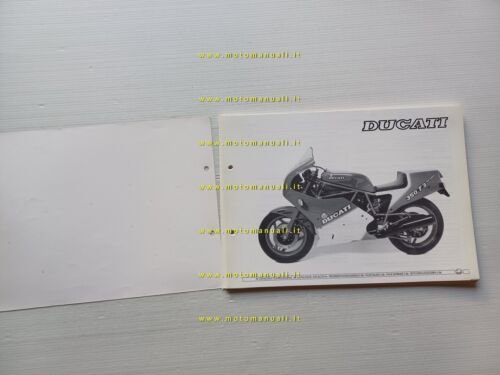 Ducati 350 F3 1986 catalogo ricambi originale spare parts catalogue
