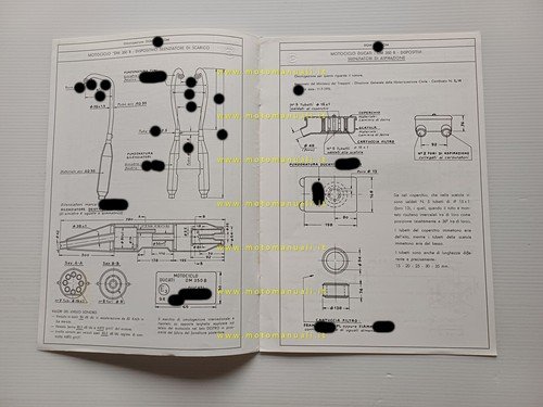 Ducati 350 GTV 1977 scheda omologazione DGM Facsimile originale