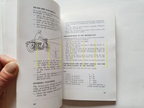 Ducati 350 SCRAMBLER 1968 manuale uso originale INGLESE owner's manual