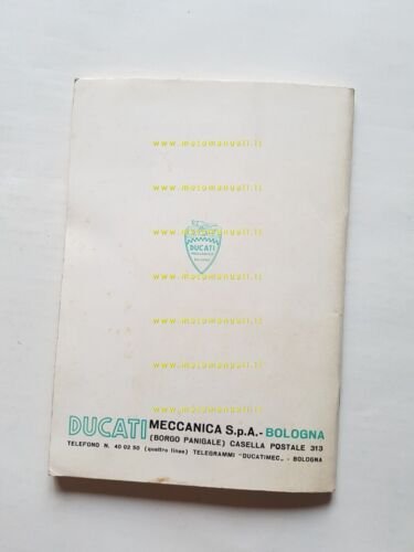 Ducati 350 SCRAMBLER 1968 manuale uso originale INGLESE owner's manual