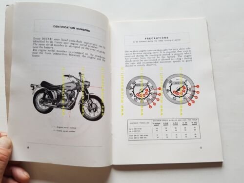 Ducati 350 SCRAMBLER 1968 manuale uso originale INGLESE owner's manual