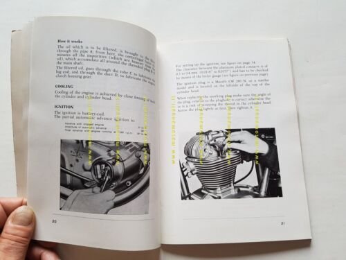 Ducati 350 SCRAMBLER 1968 manuale uso originale INGLESE owner's manual