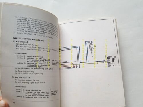 Ducati 350 SCRAMBLER 1968 manuale uso originale INGLESE owner's manual