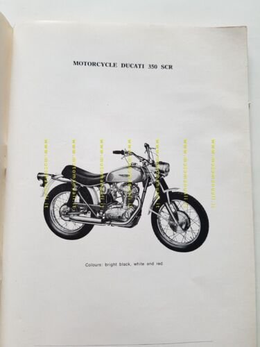 Ducati 350 SCRAMBLER 1969 manuale uso originale INGLESE owner's manual