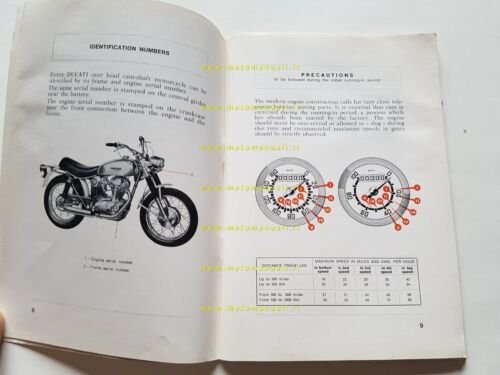 Ducati 350 SCRAMBLER 1969 manuale uso originale INGLESE owner's manual