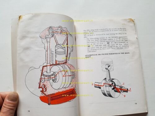 Ducati 350 SCRAMBLER 1969 manuale uso originale INGLESE owner's manual