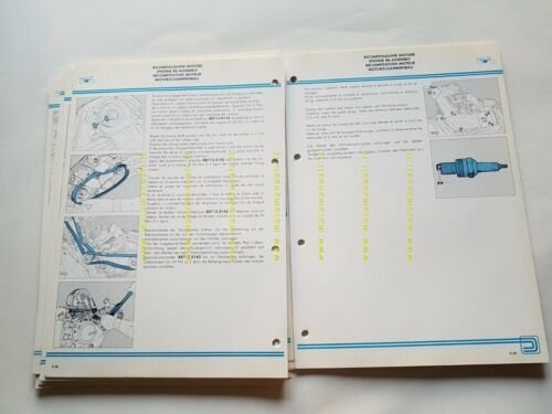 DUCATI 350 SL - 350 XL 1983 manuale officina originale …