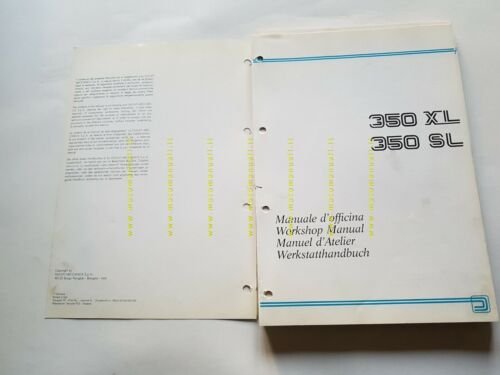 DUCATI 350 SL - 350 XL 1983 manuale officina originale …