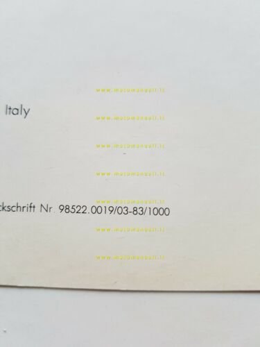 DUCATI 350 SL - 350 XL 1983 manuale officina originale …