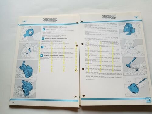 DUCATI 350 SL - 350 XL 1983 manuale officina originale …