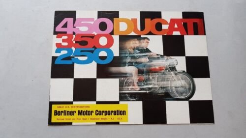 Ducati 450-350-250 Scrambler Mark 3 D 1970 depliant originale brochure