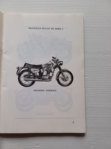 Ducati 450 Desmo-Scrambler-Mark3 1970 manuale uso manutenzione ORIGINALE