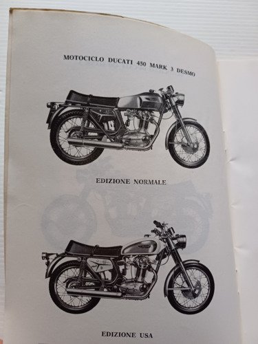 Ducati 450 Desmo-Scrambler-Mark3 1970 manuale uso manutenzione ORIGINALE