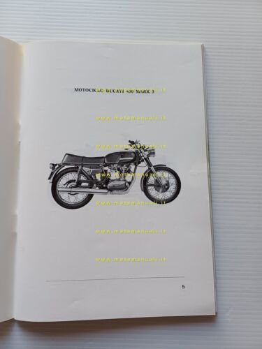 Ducati 450 Mark3 - Desmo - Scrambler 1972 manuale uso …