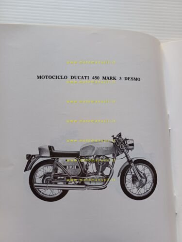 Ducati 450 Mark3 - Desmo - Scrambler 1972 manuale uso …