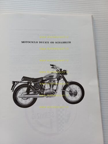 Ducati 450 Mark3 - Desmo - Scrambler 1972 manuale uso …