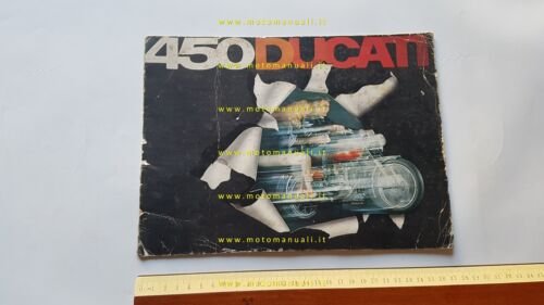 Ducati 450 Mark3 Desmo - Scrambler 1970 depliant originale italiano