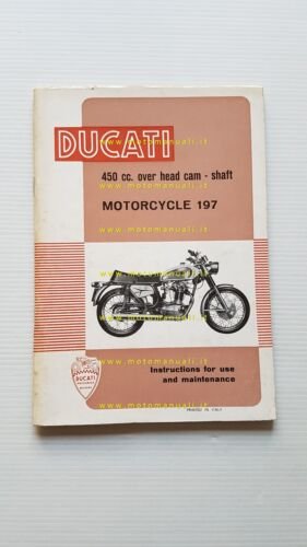 Ducati 450 Mark3 Desmo-Scrambler-Mark3 1970 manuale uso owner's manual English