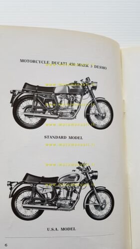 Ducati 450 Mark3 Desmo-Scrambler-Mark3 1970 manuale uso owner's manual English