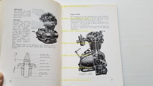 Ducati 450 Mark3 Desmo-Scrambler-Mark3 1970 manuale uso owner's manual English