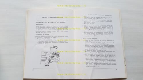 Ducati 48 Brisk1-Piuma-Piuma Sport 1964-65 manuale uso manutenzione originale