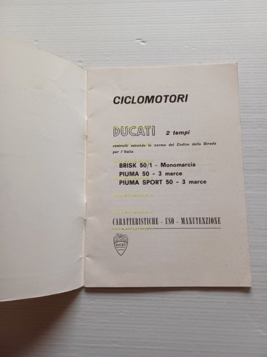 Ducati 48 Brisk1 - Piuma - Piuma Sport 1968 manuale …