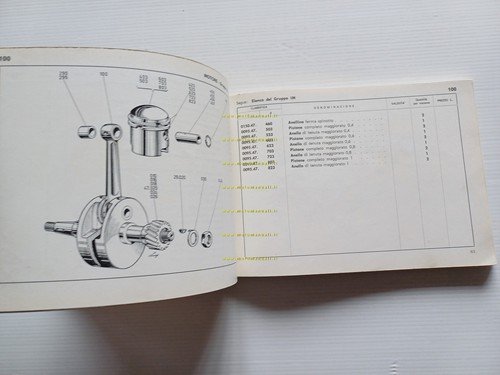 Ducati 48 SL-Cacciatore 80-90 Falcon 90-100 Cadet-Mountaineer catalogo ricambi