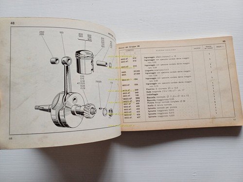 Ducati 48 SL-Cacciatore 80-90 Falcon 90-100 Cadet-Mountaineer catalogo ricambi