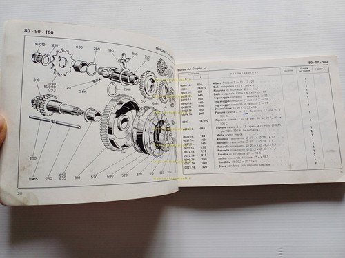 Ducati 48 SL-Cacciatore 80-90 Falcon 90-100 Cadet-Mountaineer catalogo ricambi