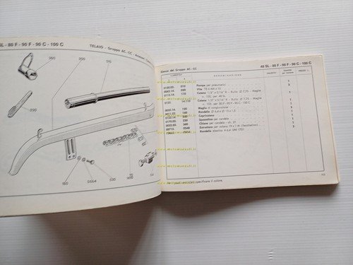 Ducati 48 SL-Cacciatore 80-90 Falcon 90-100 Cadet-Mountaineer catalogo ricambi