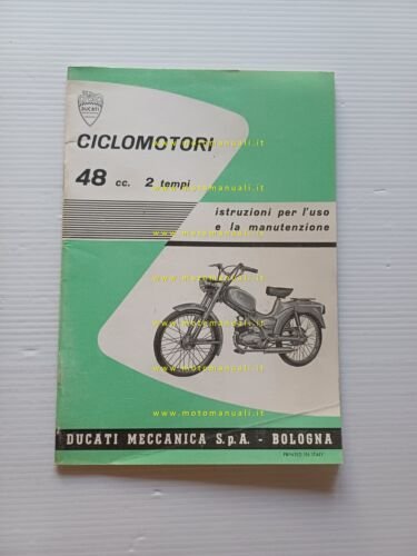 Ducati 48 Sport - Brisk - Piuma 1962 manuale uso …