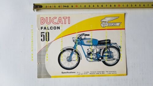 Ducati 50 Falcon 1964 depliant originale moto USA brochure