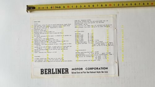 Ducati 50 Falcon 1964 depliant originale moto USA brochure