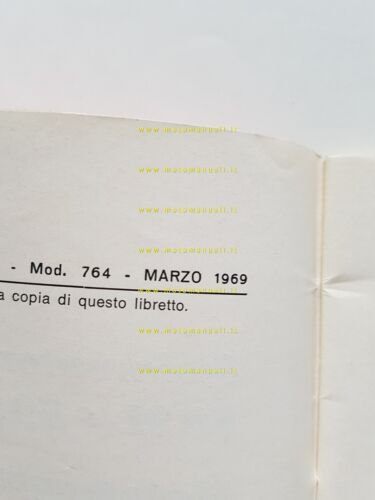 Ducati 50 SL- SL1- SL2-100 Cadet\Mountaineer 1969 manuale uso originale …