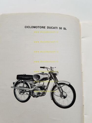 Ducati 50 SL- SL1- SL2-100 Cadet\Mountaineer 1969 manuale uso originale …