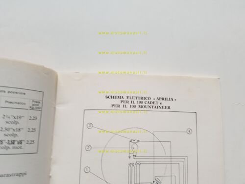 Ducati 50 SL- SL1- SL2-100 Cadet\Mountaineer 1969 manuale uso originale …
