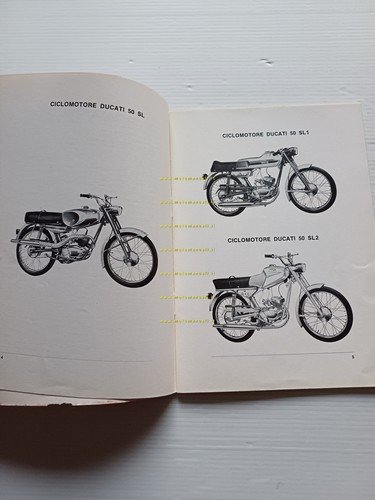 Ducati 50 SL- SL1- SL2-100 CadetMountaineer 1969 manuale uso originale …
