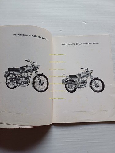 Ducati 50 SL- SL1- SL2-100 CadetMountaineer 1969 manuale uso originale …