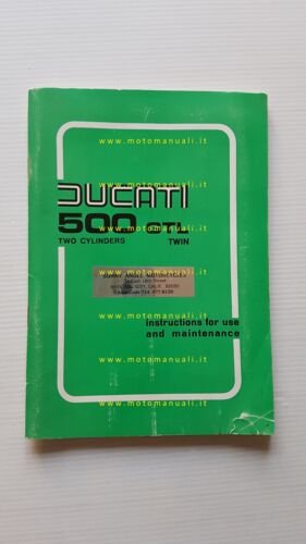 Ducati 500 Desmo - GTL 1976 manuale uso manutenzione originale …
