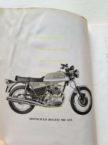 Ducati 500 GTL - 500 Sport Desmo 1976 manuale uso …