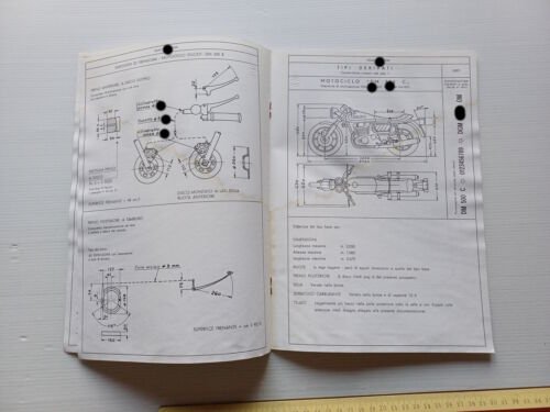 Ducati 500 GTL - SPORT DESMO 1975-77 scheda omologazione DGM …