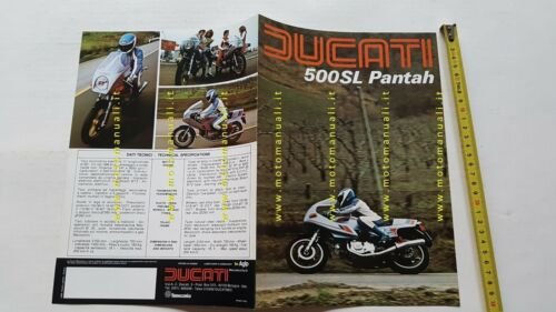 Ducati 500 SL Pantah 1979 depliant originale ITALIANO moto brochure
