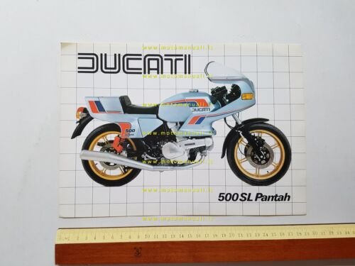 Ducati 500 SL Pantah 1981 depliant originale ITALIANO