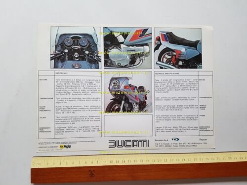 Ducati 500 SL Pantah 1981 depliant originale ITALIANO