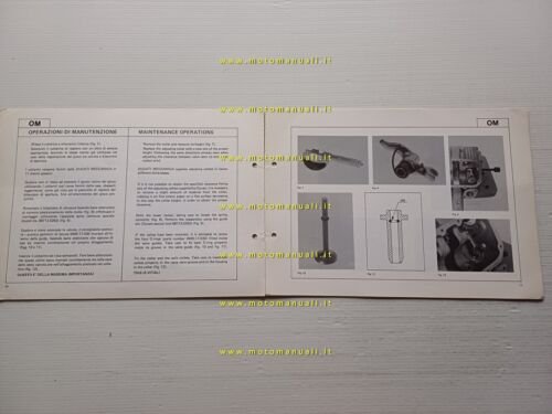 Ducati 500 Sport Desmo 1977 aggiornamento manuale officina 350-500 GTL …
