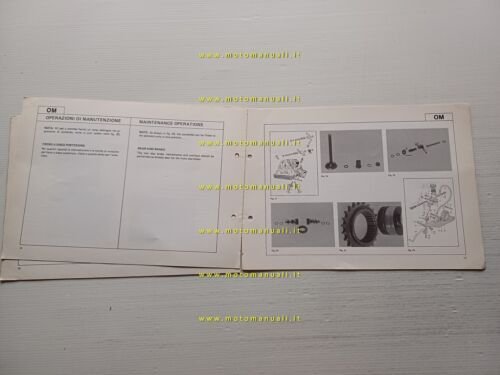 Ducati 500 Sport Desmo 1977 aggiornamento manuale officina 350-500 GTL …