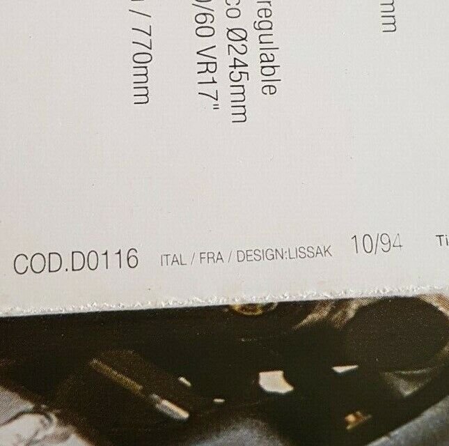 Ducati 600 750 900 SuperSport Superlight 1994-5 depliant moto originale